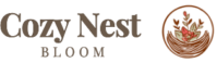 Cozy Nest Bloom Title and Logo
